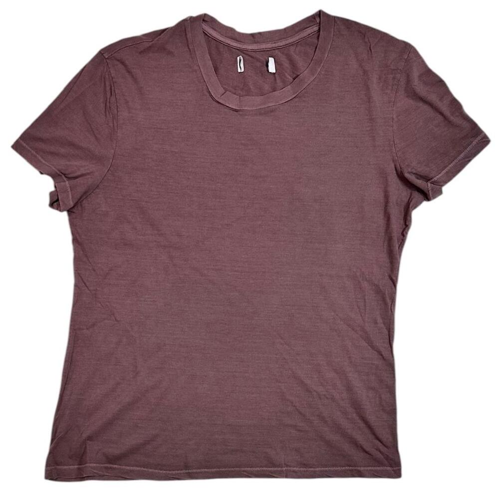 Rowan Women's T-Shirt Tyler Supima Cotton Short Sleeve Top Tee in Chestnut